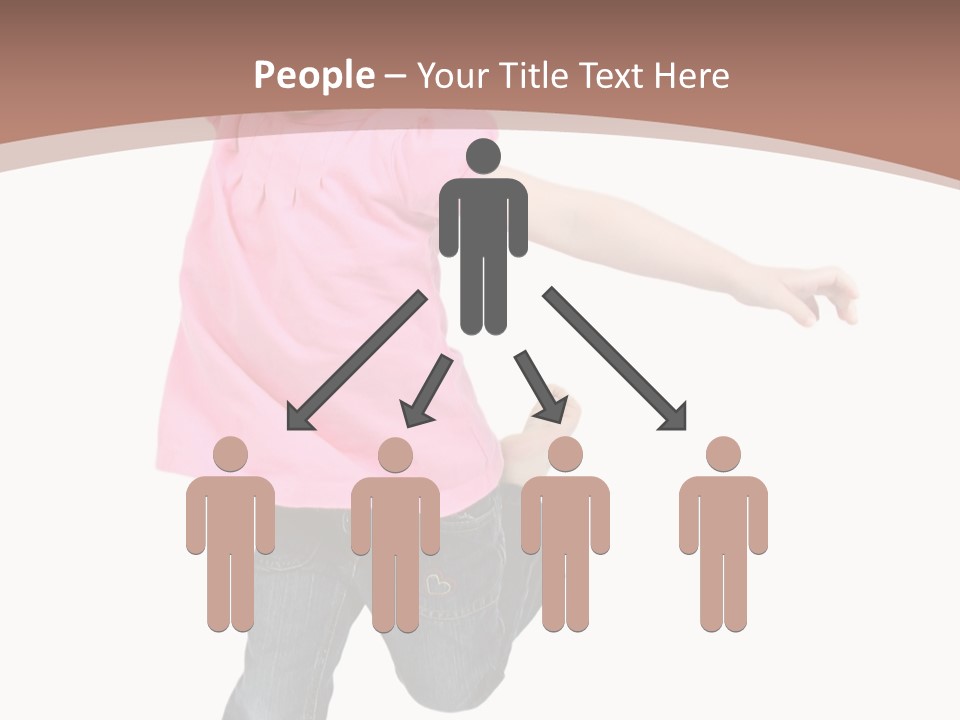 A Little Girl Jumping In The Air With Her Arms In The Air PowerPoint Template