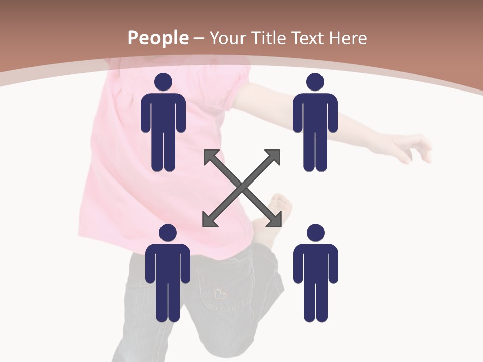 A Little Girl Jumping In The Air With Her Arms In The Air PowerPoint Template