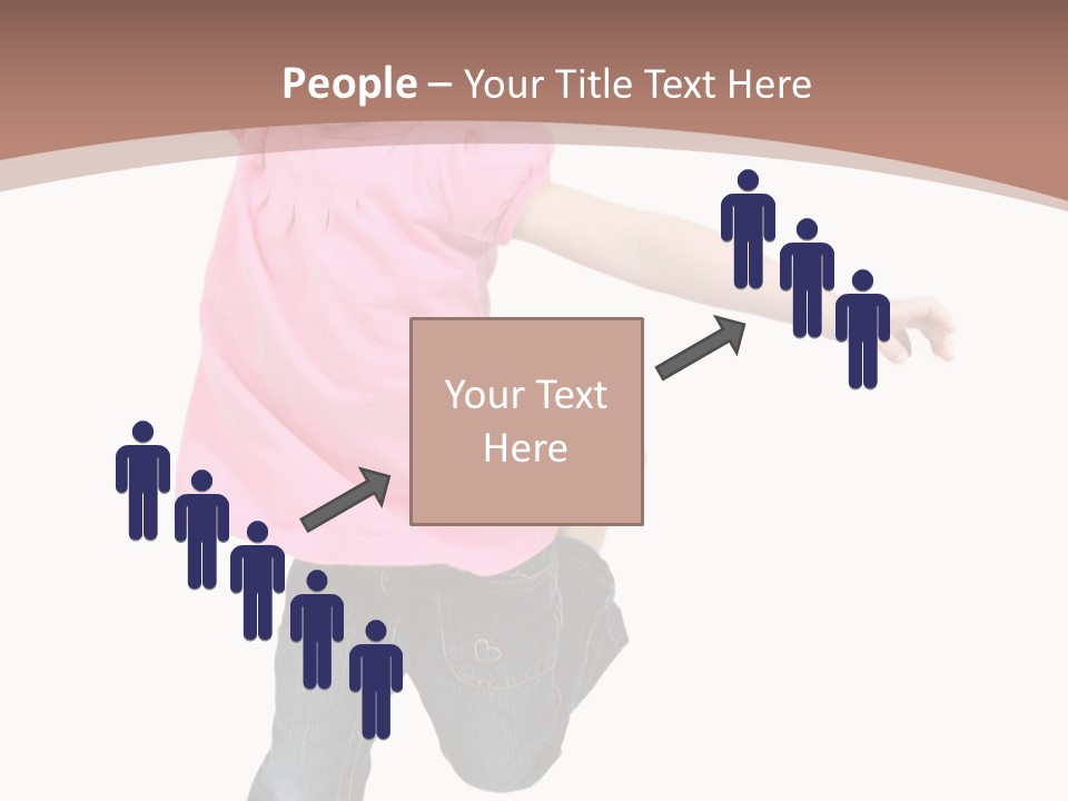 A Little Girl Jumping In The Air With Her Arms In The Air PowerPoint Template