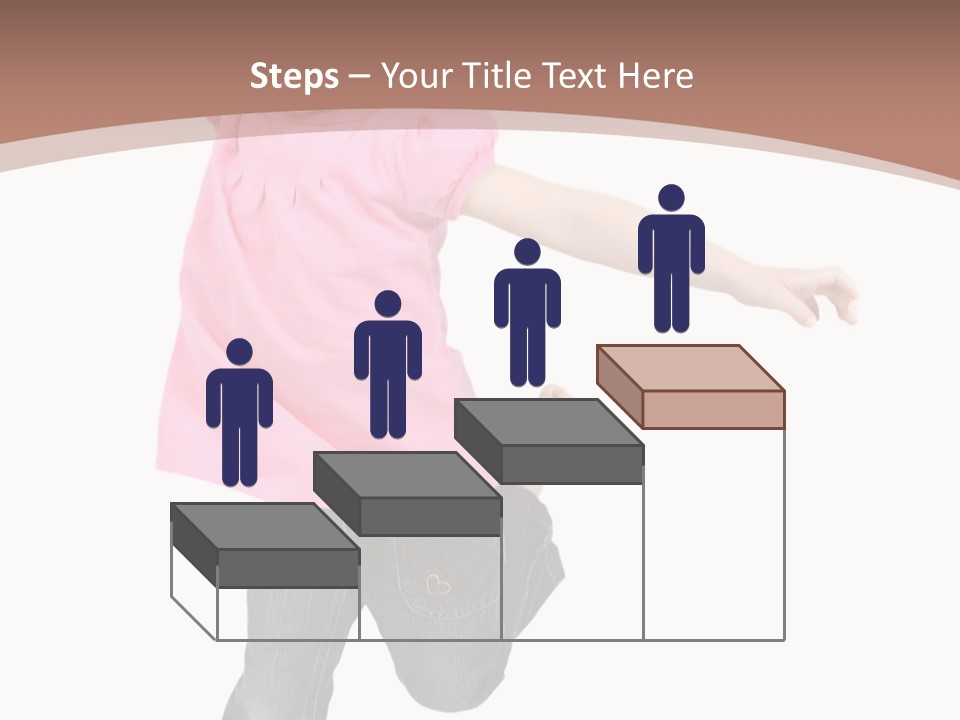 A Little Girl Jumping In The Air With Her Arms In The Air PowerPoint Template