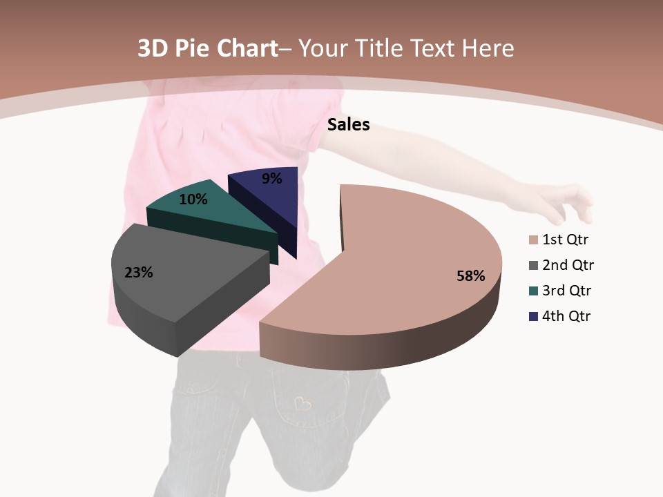 A Little Girl Jumping In The Air With Her Arms In The Air PowerPoint Template