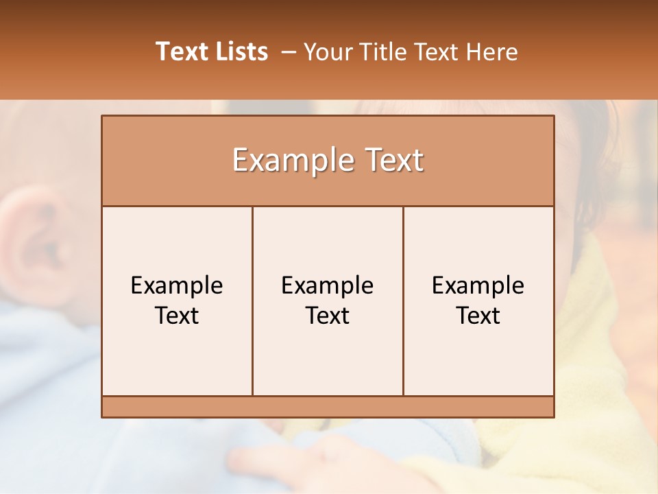 A Baby With A Yellow Jacket Is Looking At Another Baby PowerPoint Template