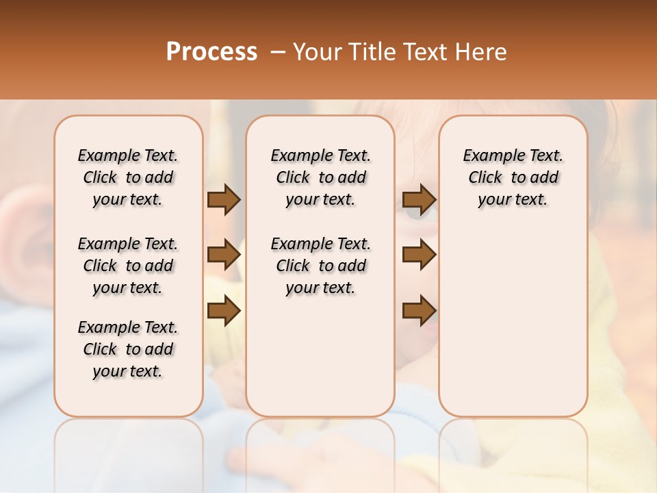 A Baby With A Yellow Jacket Is Looking At Another Baby PowerPoint Template