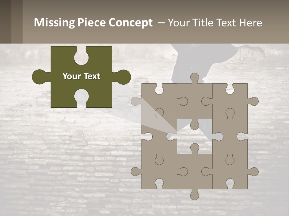 A Man Jumping In The Air With His Hands Up PowerPoint Template