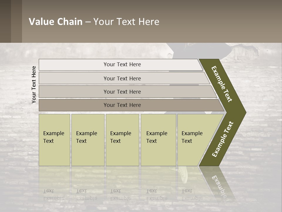 A Man Jumping In The Air With His Hands Up PowerPoint Template