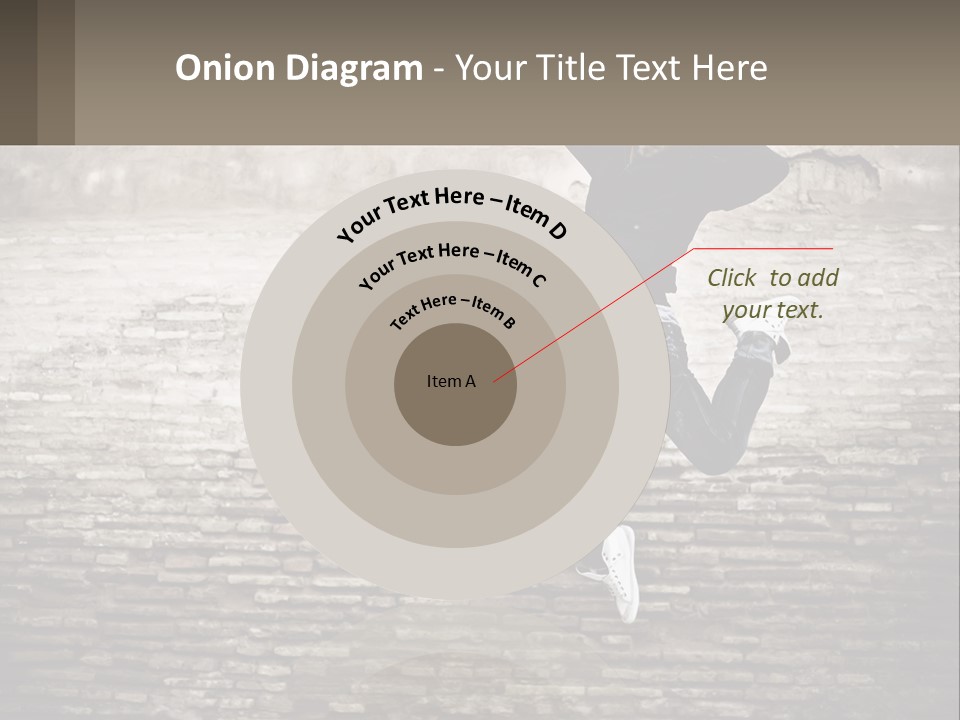 A Man Jumping In The Air With His Hands Up PowerPoint Template