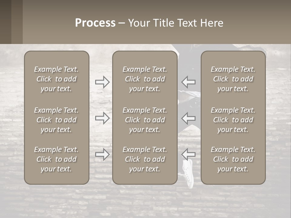 A Man Jumping In The Air With His Hands Up PowerPoint Template