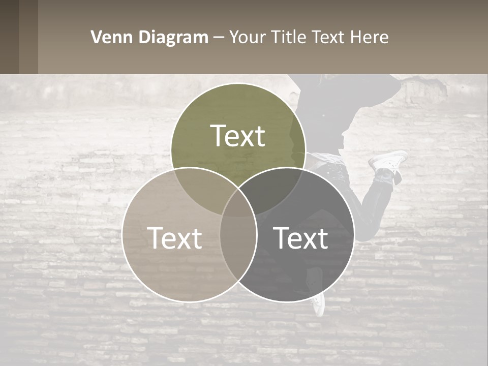 A Man Jumping In The Air With His Hands Up PowerPoint Template