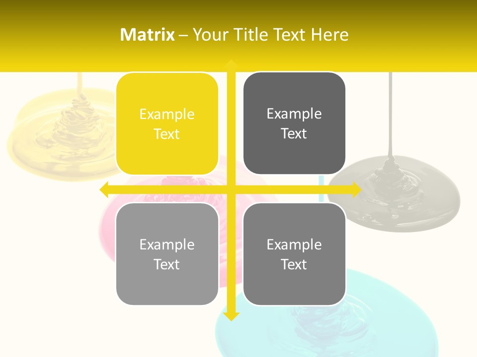 A Group Of Three Different Colored Lights Hanging From Strings PowerPoint Template