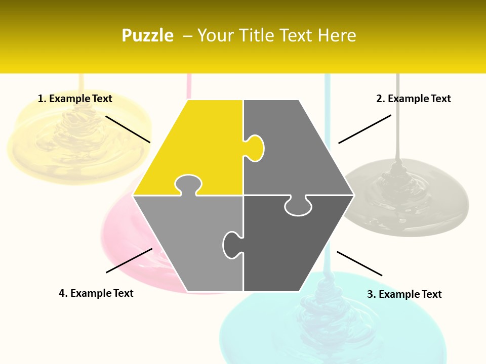 A Group Of Three Different Colored Lights Hanging From Strings PowerPoint Template