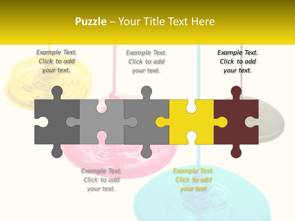 A Group Of Three Different Colored Lights Hanging From Strings PowerPoint Template