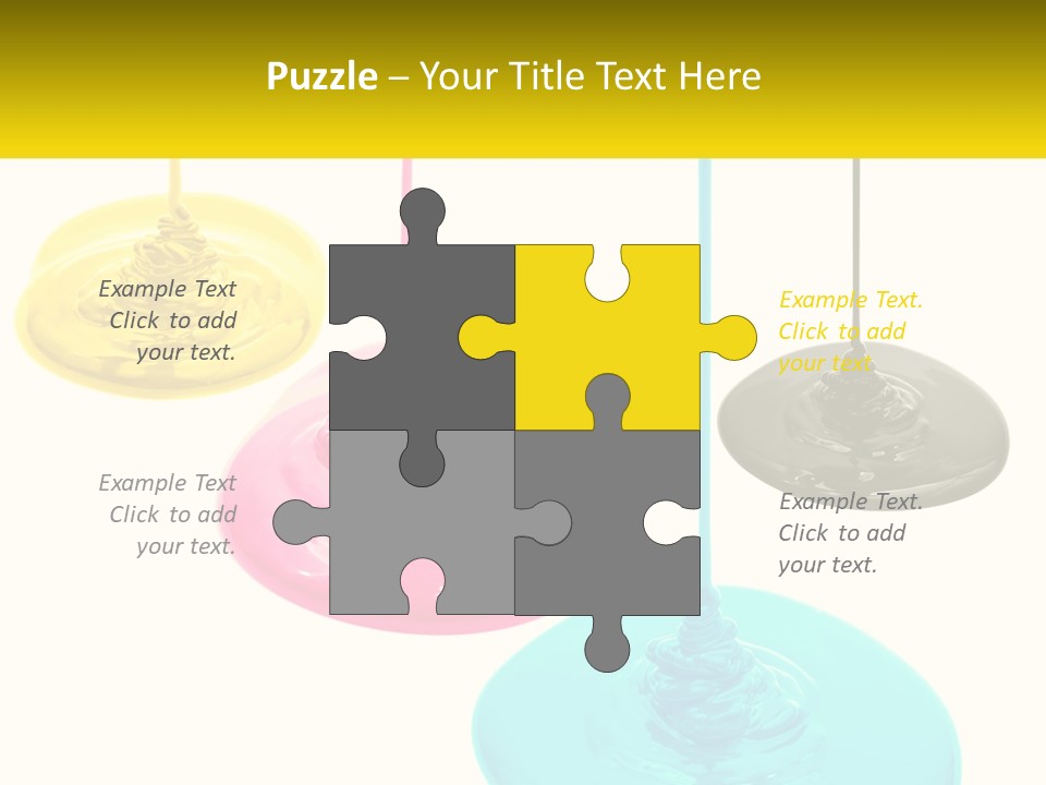 A Group Of Three Different Colored Lights Hanging From Strings PowerPoint Template