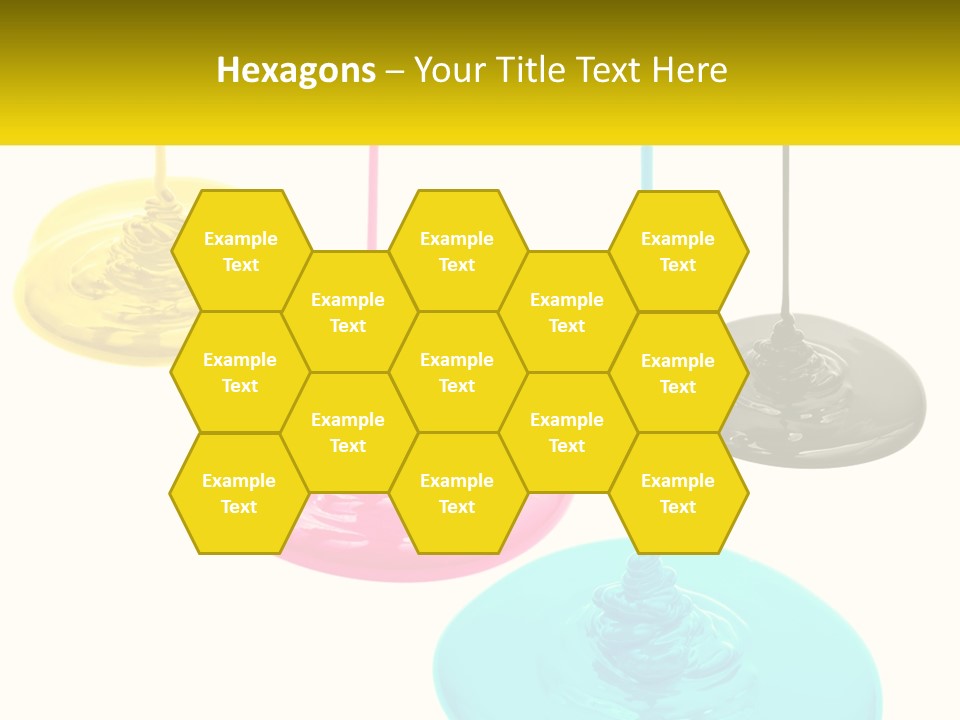 A Group Of Three Different Colored Lights Hanging From Strings PowerPoint Template