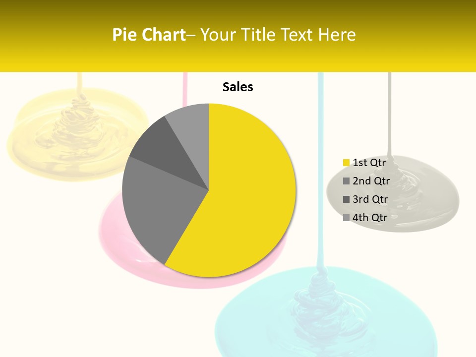 A Group Of Three Different Colored Lights Hanging From Strings PowerPoint Template