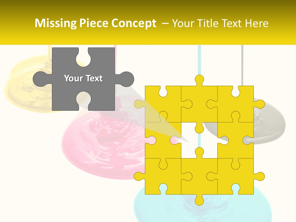 A Group Of Three Different Colored Lights Hanging From Strings PowerPoint Template