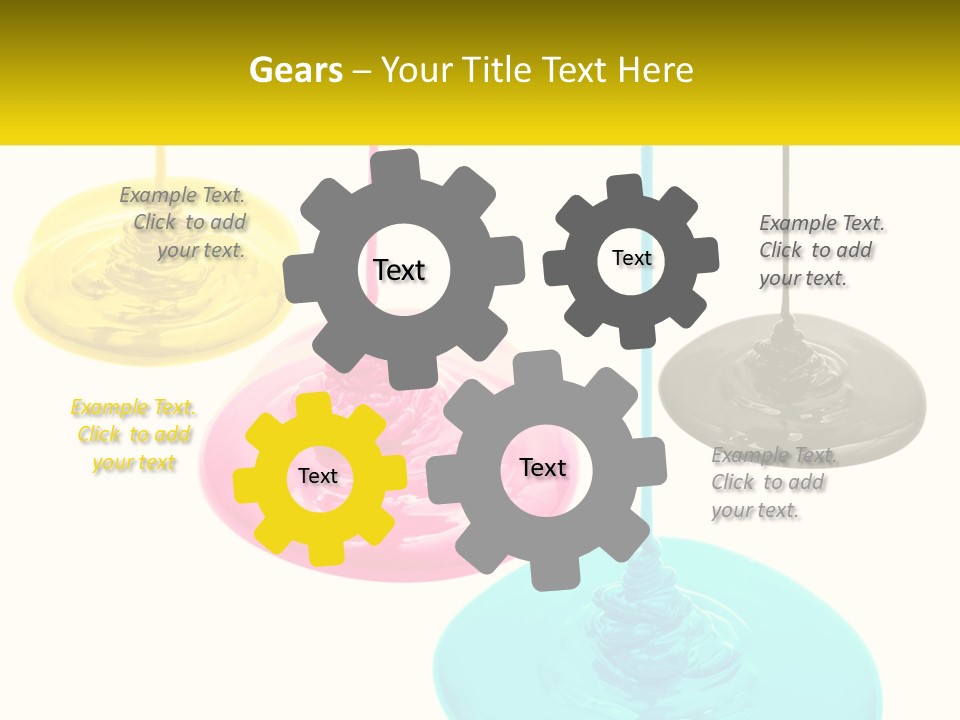 A Group Of Three Different Colored Lights Hanging From Strings PowerPoint Template