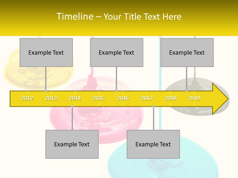A Group Of Three Different Colored Lights Hanging From Strings PowerPoint Template