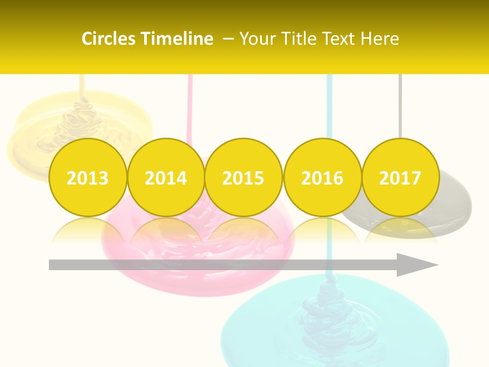 A Group Of Three Different Colored Lights Hanging From Strings PowerPoint Template