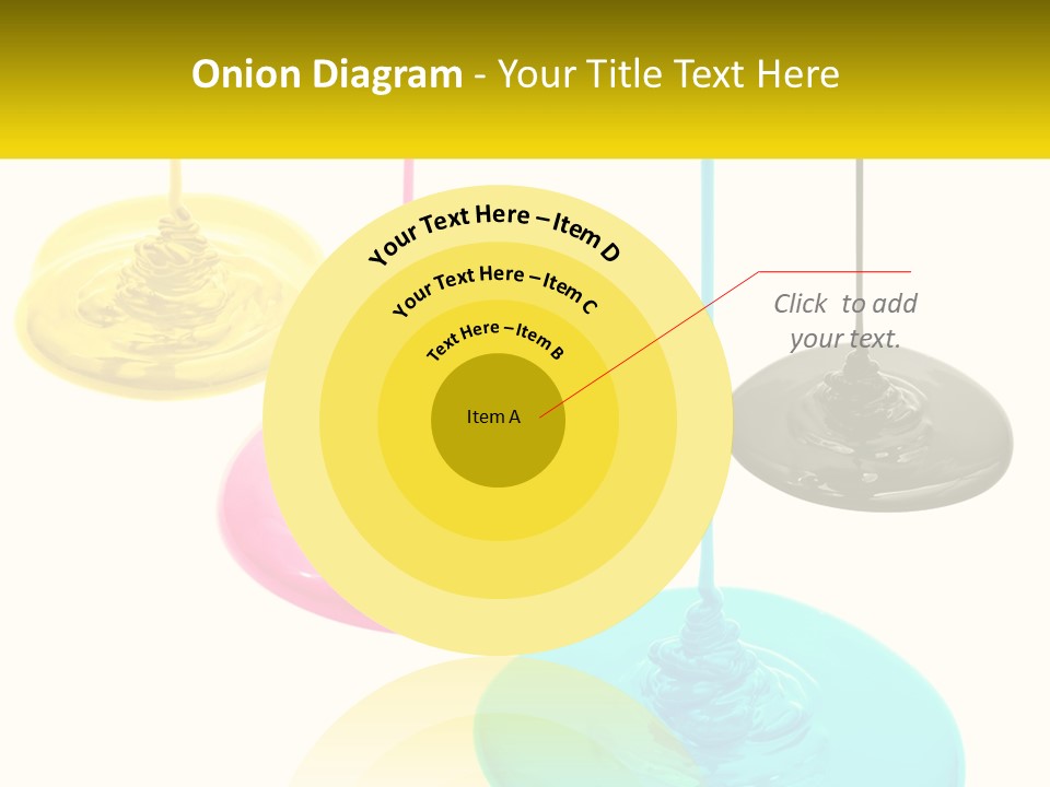 A Group Of Three Different Colored Lights Hanging From Strings PowerPoint Template