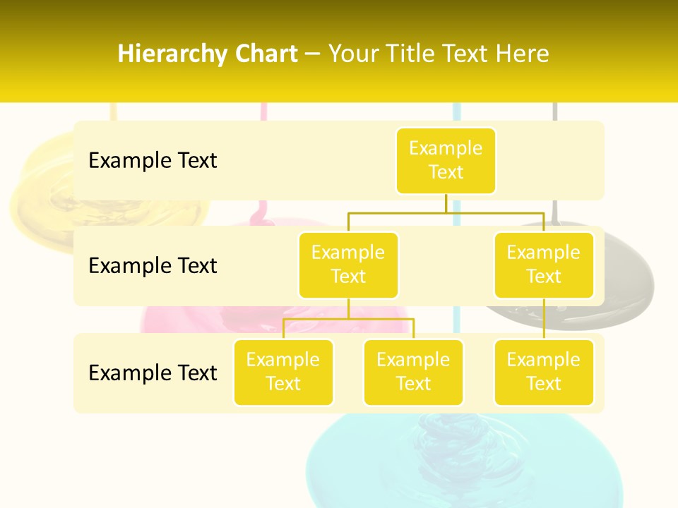 A Group Of Three Different Colored Lights Hanging From Strings PowerPoint Template