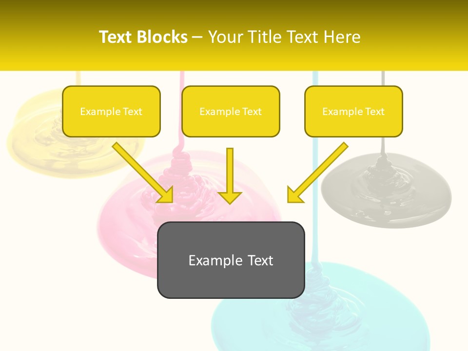 A Group Of Three Different Colored Lights Hanging From Strings PowerPoint Template