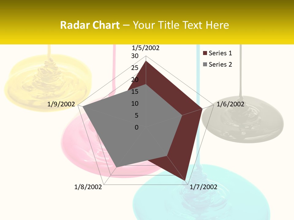 A Group Of Three Different Colored Lights Hanging From Strings PowerPoint Template