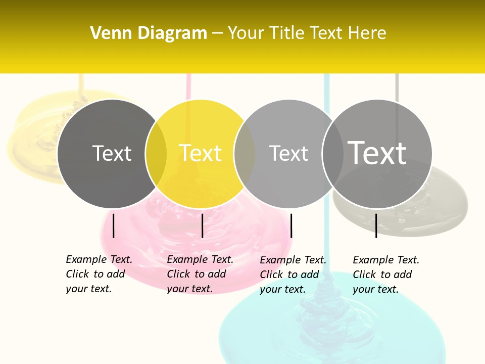 A Group Of Three Different Colored Lights Hanging From Strings PowerPoint Template