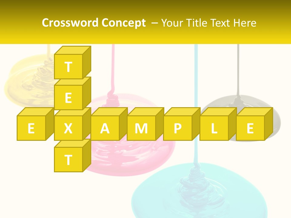 A Group Of Three Different Colored Lights Hanging From Strings PowerPoint Template