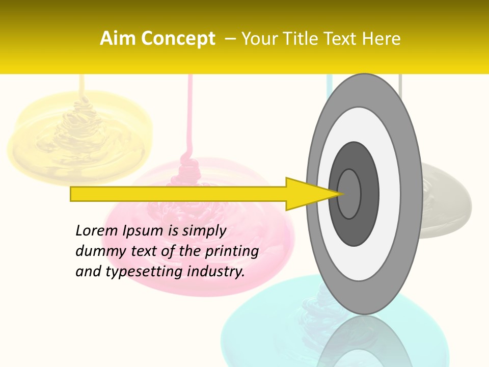 A Group Of Three Different Colored Lights Hanging From Strings PowerPoint Template