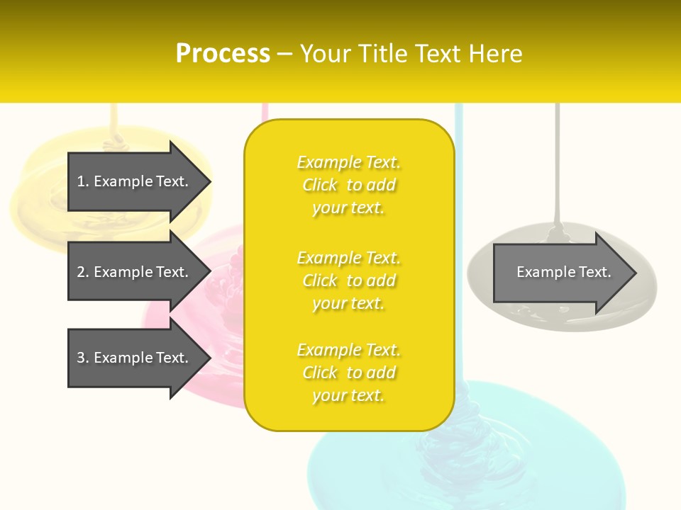 A Group Of Three Different Colored Lights Hanging From Strings PowerPoint Template