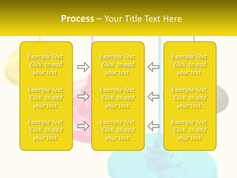 A Group Of Three Different Colored Lights Hanging From Strings PowerPoint Template
