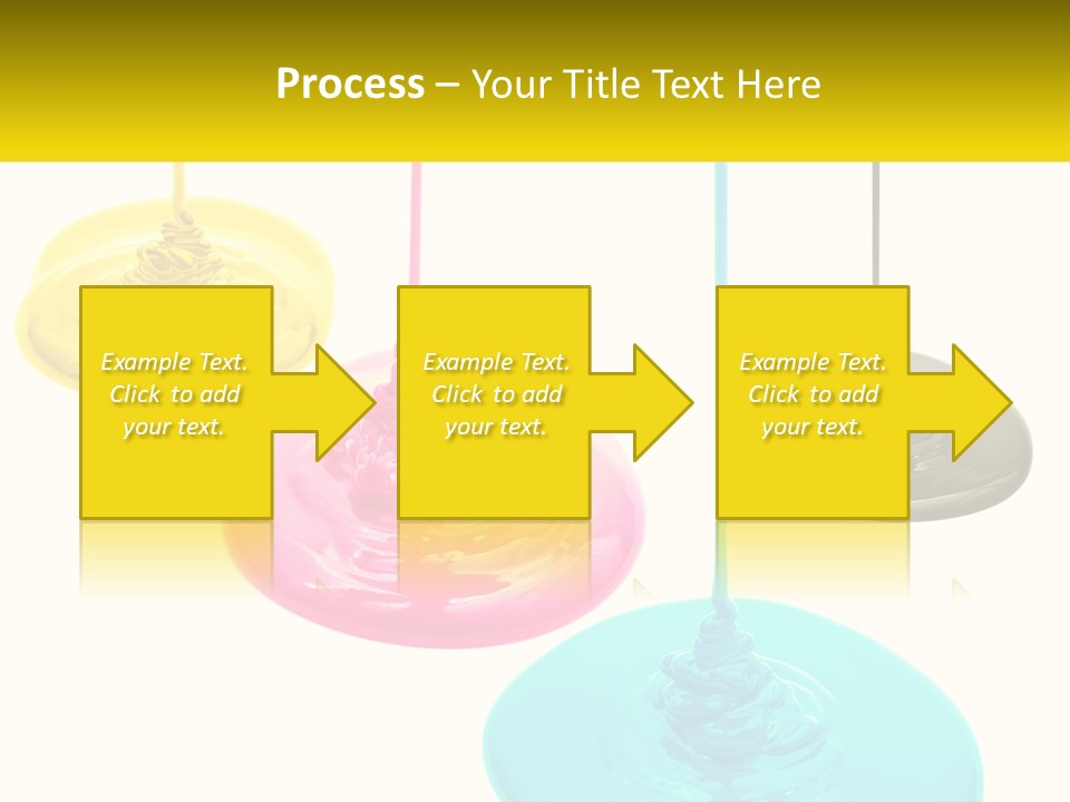 A Group Of Three Different Colored Lights Hanging From Strings PowerPoint Template