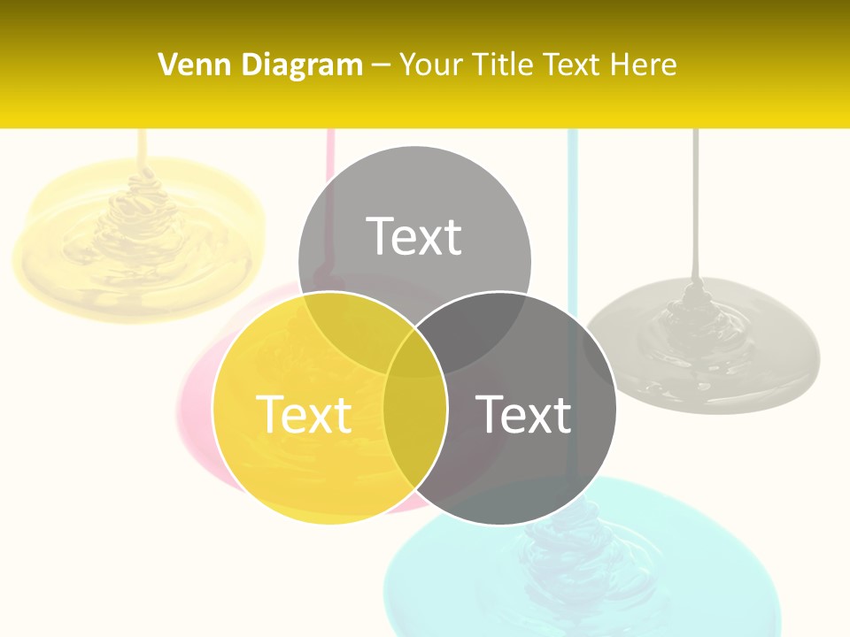 A Group Of Three Different Colored Lights Hanging From Strings PowerPoint Template
