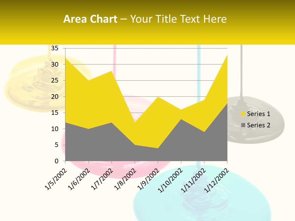 A Group Of Three Different Colored Lights Hanging From Strings PowerPoint Template