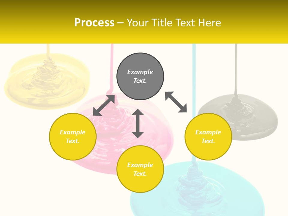 A Group Of Three Different Colored Lights Hanging From Strings PowerPoint Template