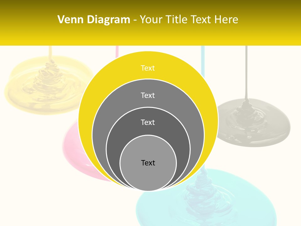 A Group Of Three Different Colored Lights Hanging From Strings PowerPoint Template