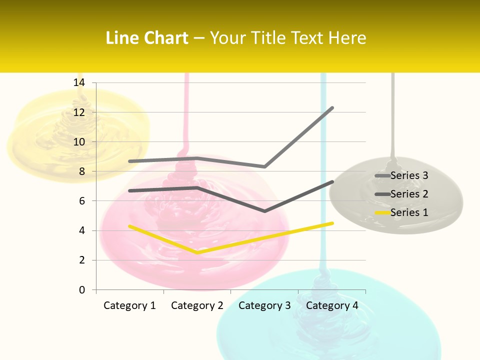 A Group Of Three Different Colored Lights Hanging From Strings PowerPoint Template