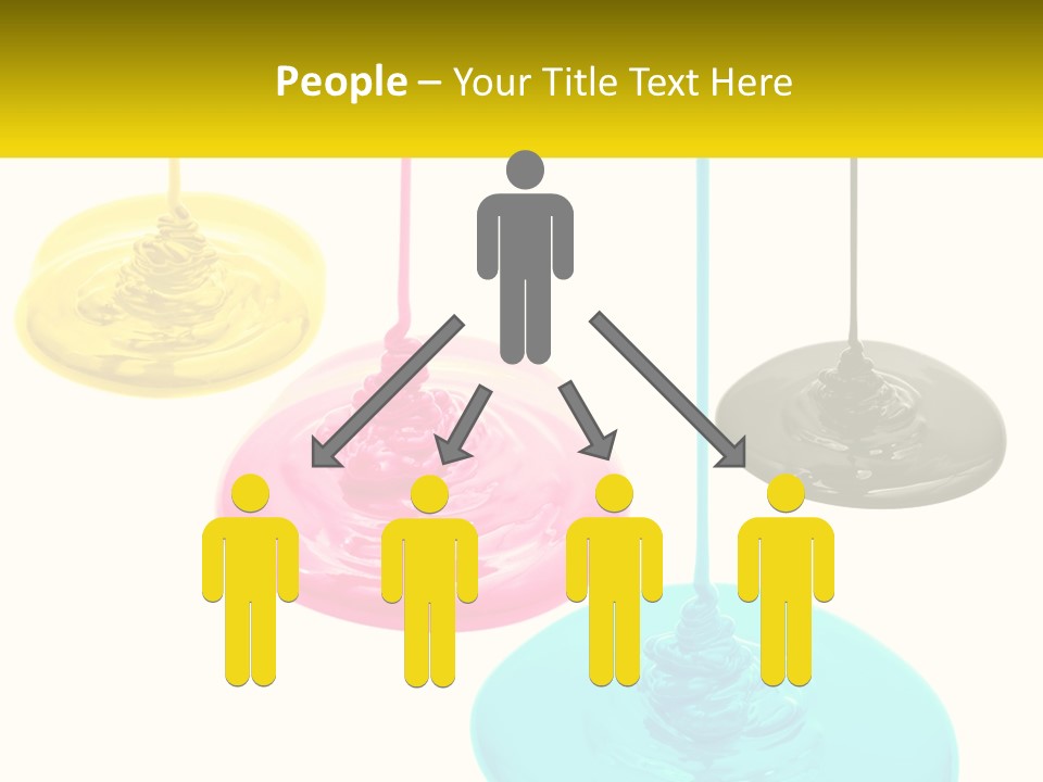 A Group Of Three Different Colored Lights Hanging From Strings PowerPoint Template