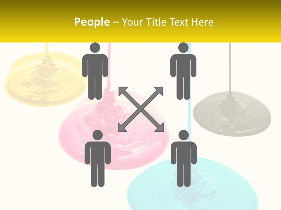 A Group Of Three Different Colored Lights Hanging From Strings PowerPoint Template