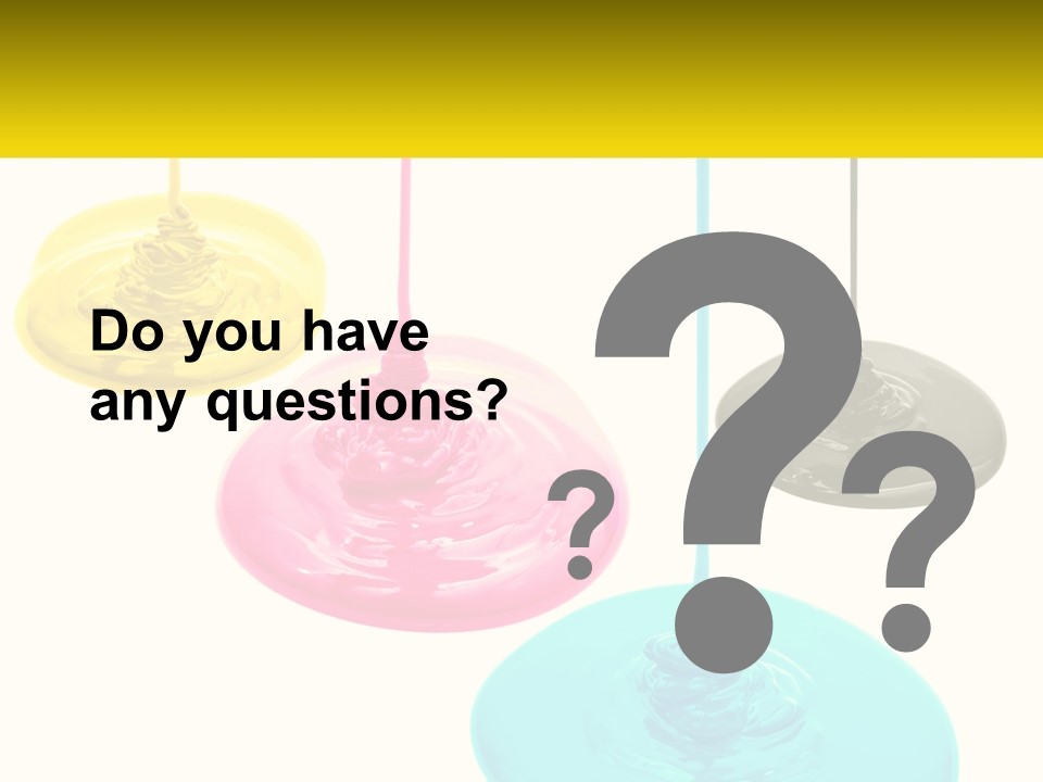 A Group Of Three Different Colored Lights Hanging From Strings PowerPoint Template