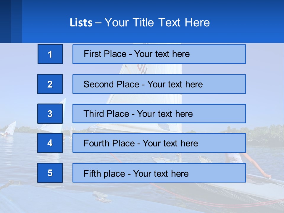 A Woman Is Sitting On A Sailboat In The Water PowerPoint Template
