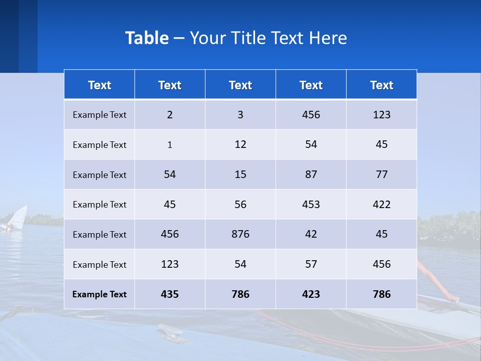 A Woman Is Sitting On A Sailboat In The Water PowerPoint Template