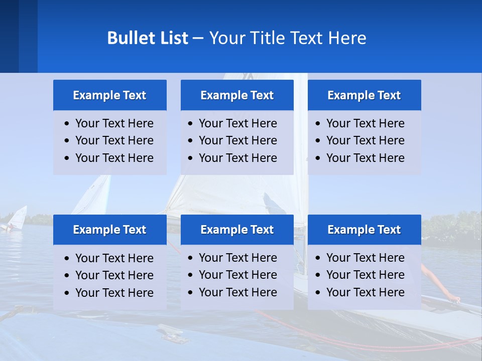 A Woman Is Sitting On A Sailboat In The Water PowerPoint Template