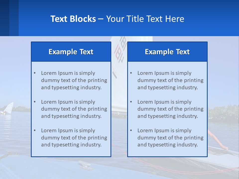 A Woman Is Sitting On A Sailboat In The Water PowerPoint Template