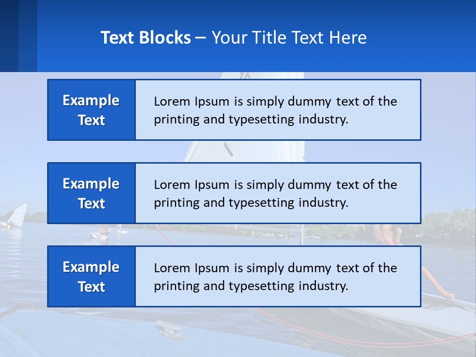 A Woman Is Sitting On A Sailboat In The Water PowerPoint Template