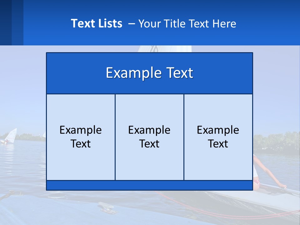 A Woman Is Sitting On A Sailboat In The Water PowerPoint Template