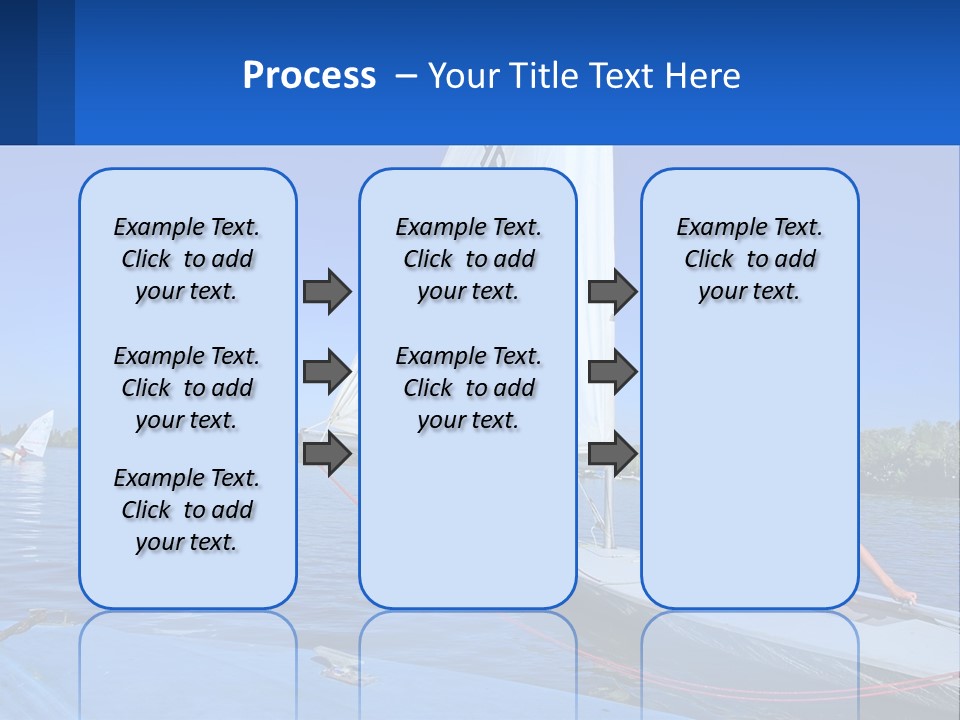 A Woman Is Sitting On A Sailboat In The Water PowerPoint Template