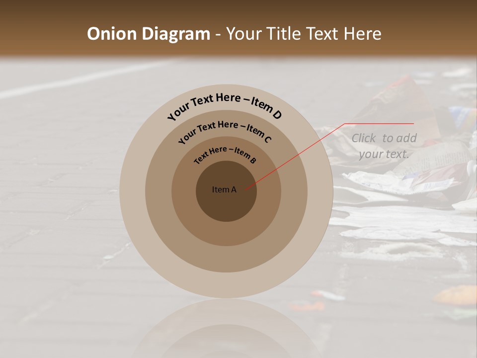 A Bunch Of Trash On The Side Of A Road PowerPoint Template