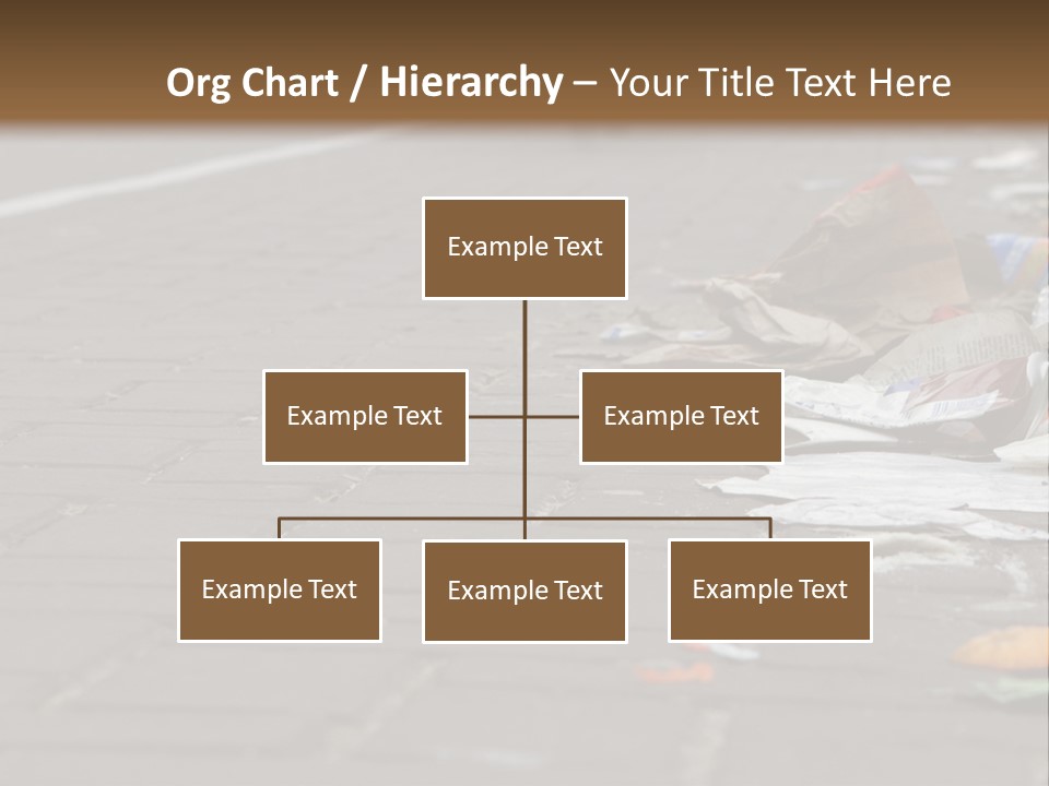 A Bunch Of Trash On The Side Of A Road PowerPoint Template