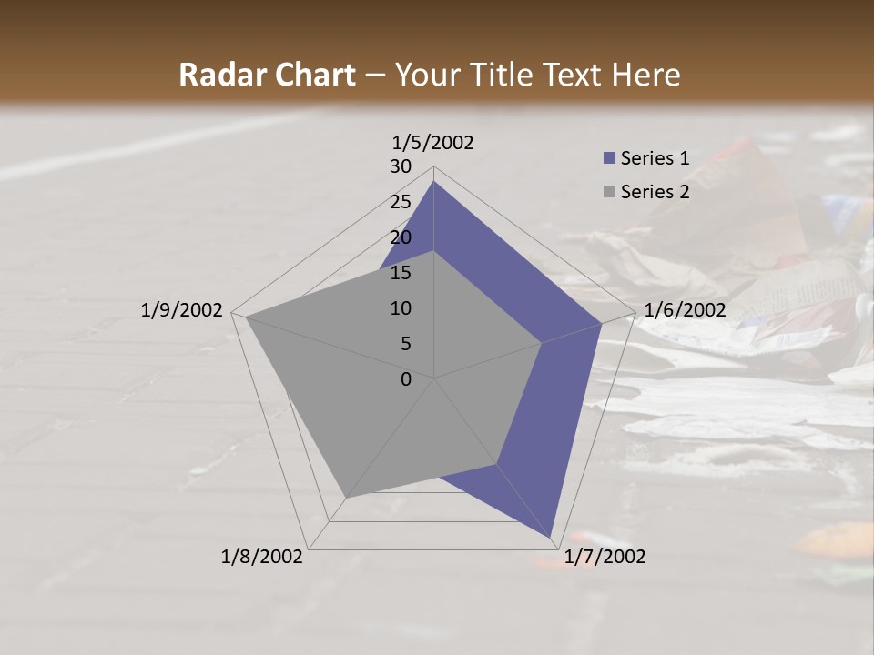 A Bunch Of Trash On The Side Of A Road PowerPoint Template
